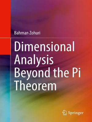 cover image of Dimensional Analysis Beyond the Pi Theorem